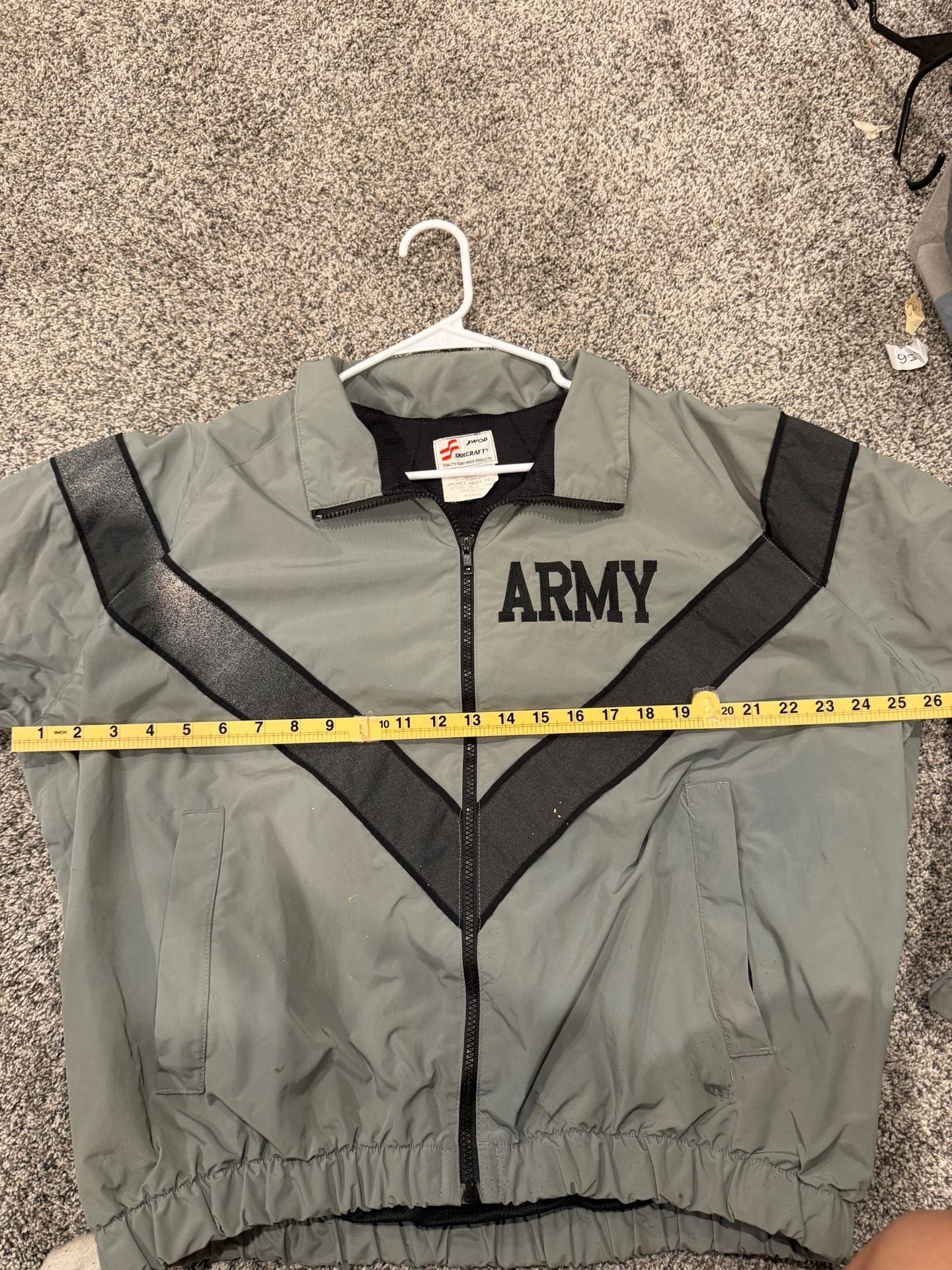 Skilcraft US Army PFU Jacket Size Small Regular Gray 9