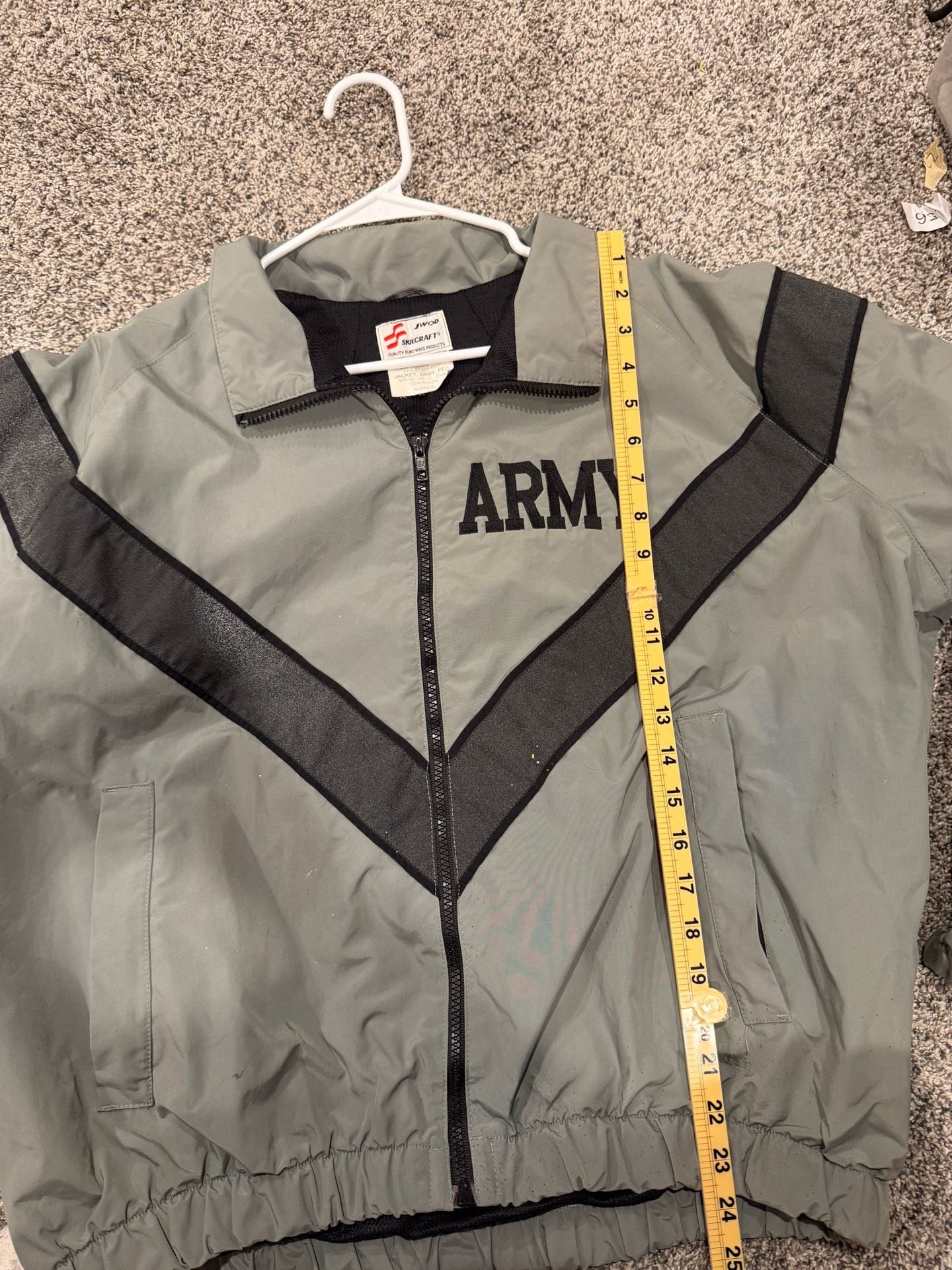 Skilcraft US Army PFU Jacket Size Small Regular Gray 8