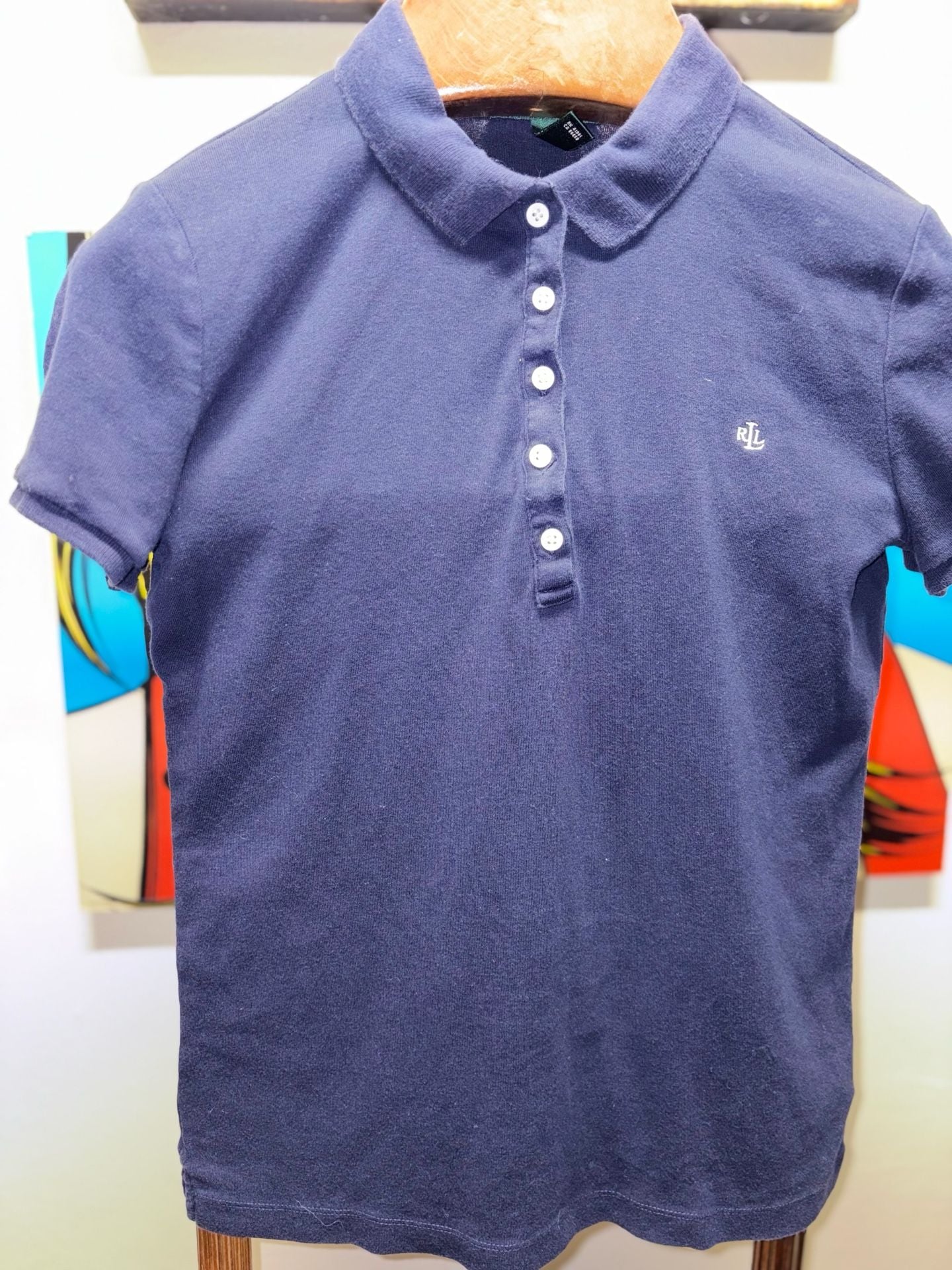 Lauren Ralph Lauren Navy Blue Polo Shirt 7