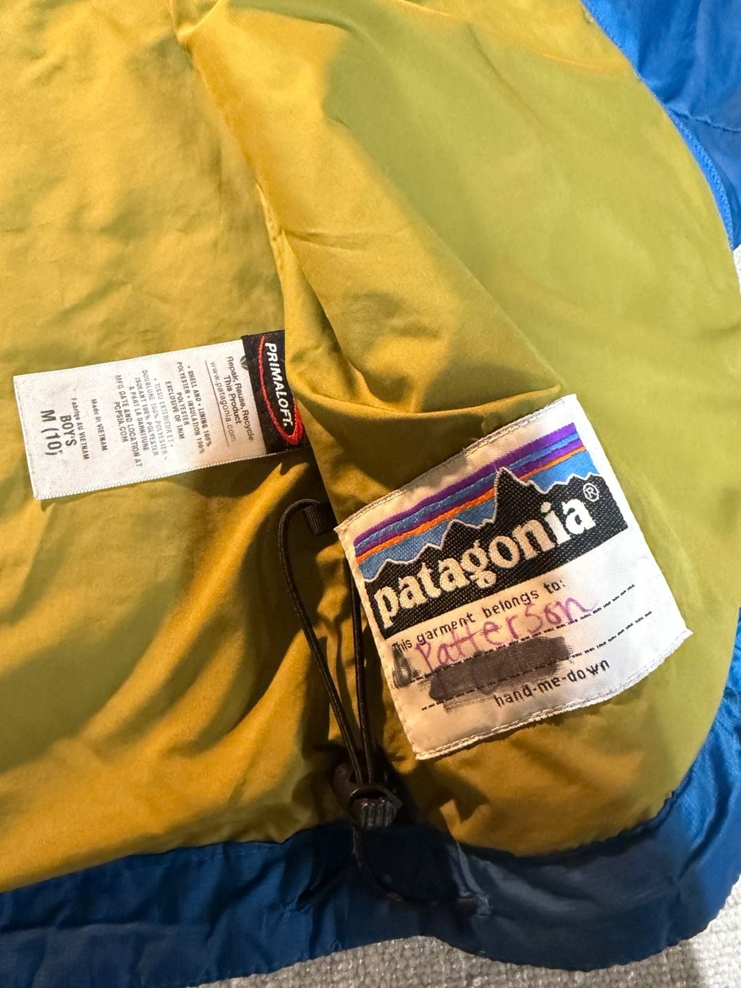 Patagonia Nano Puff Jacket Size M 10 Kids Blue Quilted 8