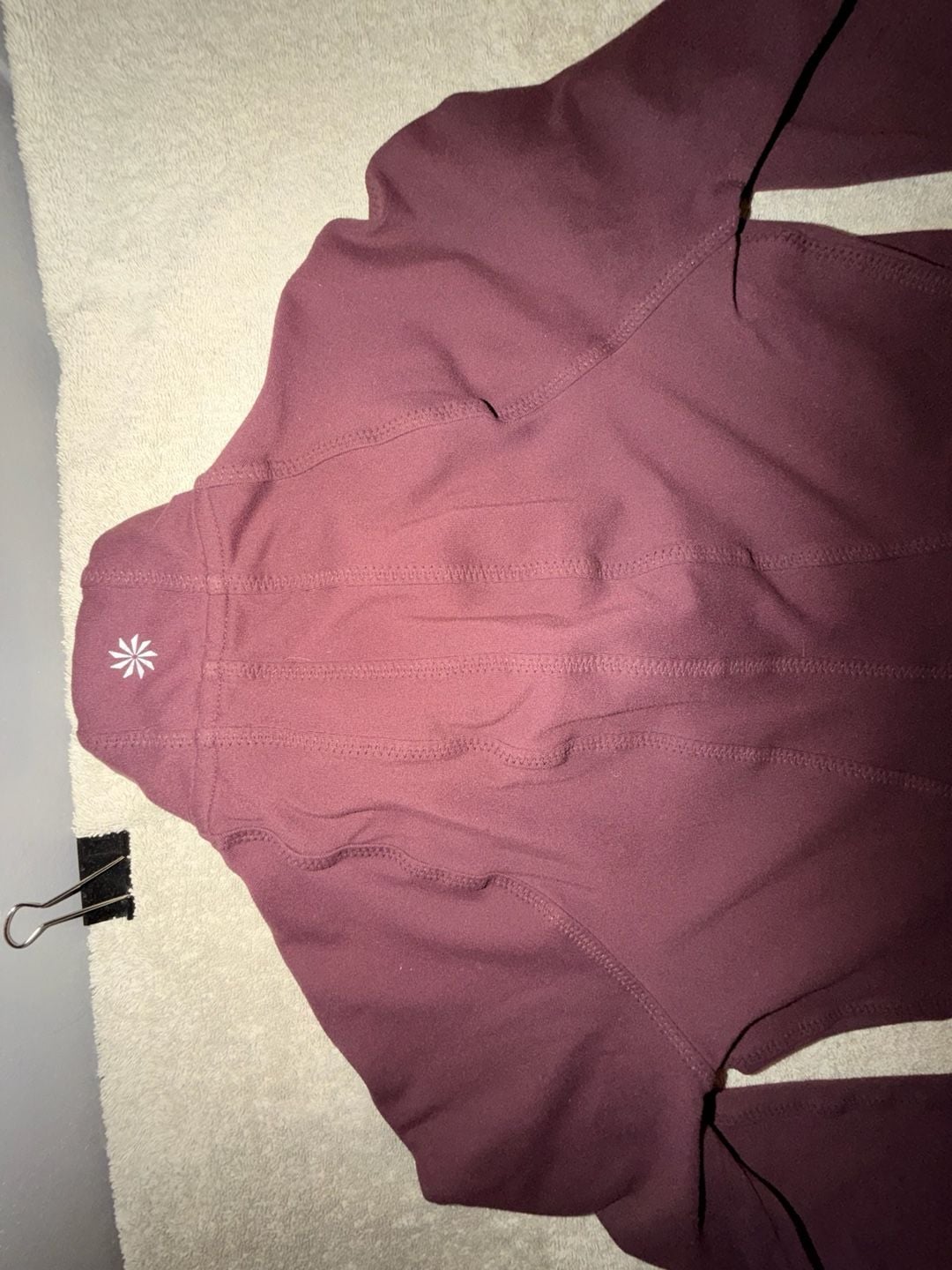 Athleta Full Zip Jacket Size M Purple Berry Athletic Hoodie 10