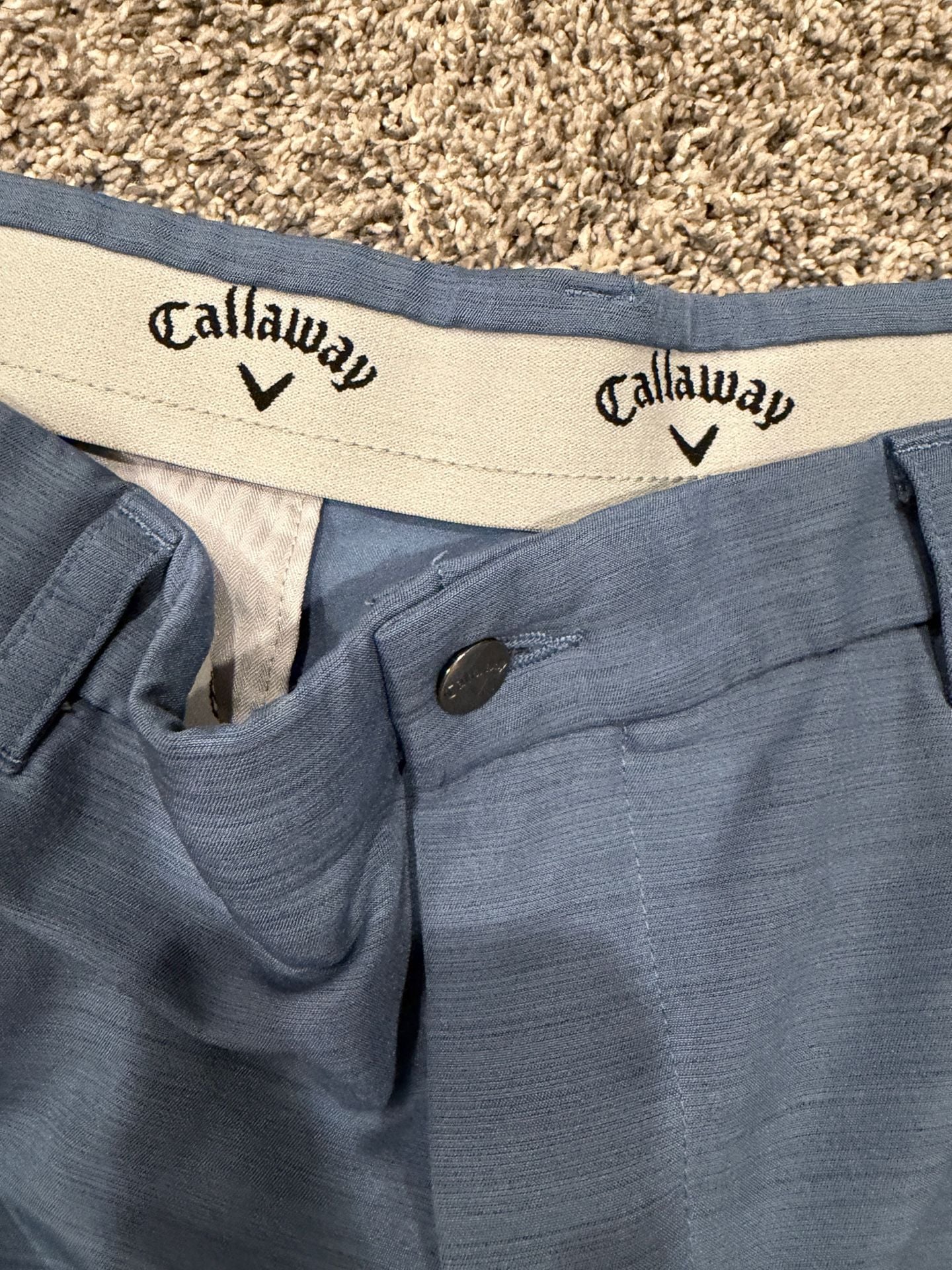 Callaway Golf Shorts Size 36 Blue Heather Performance 3