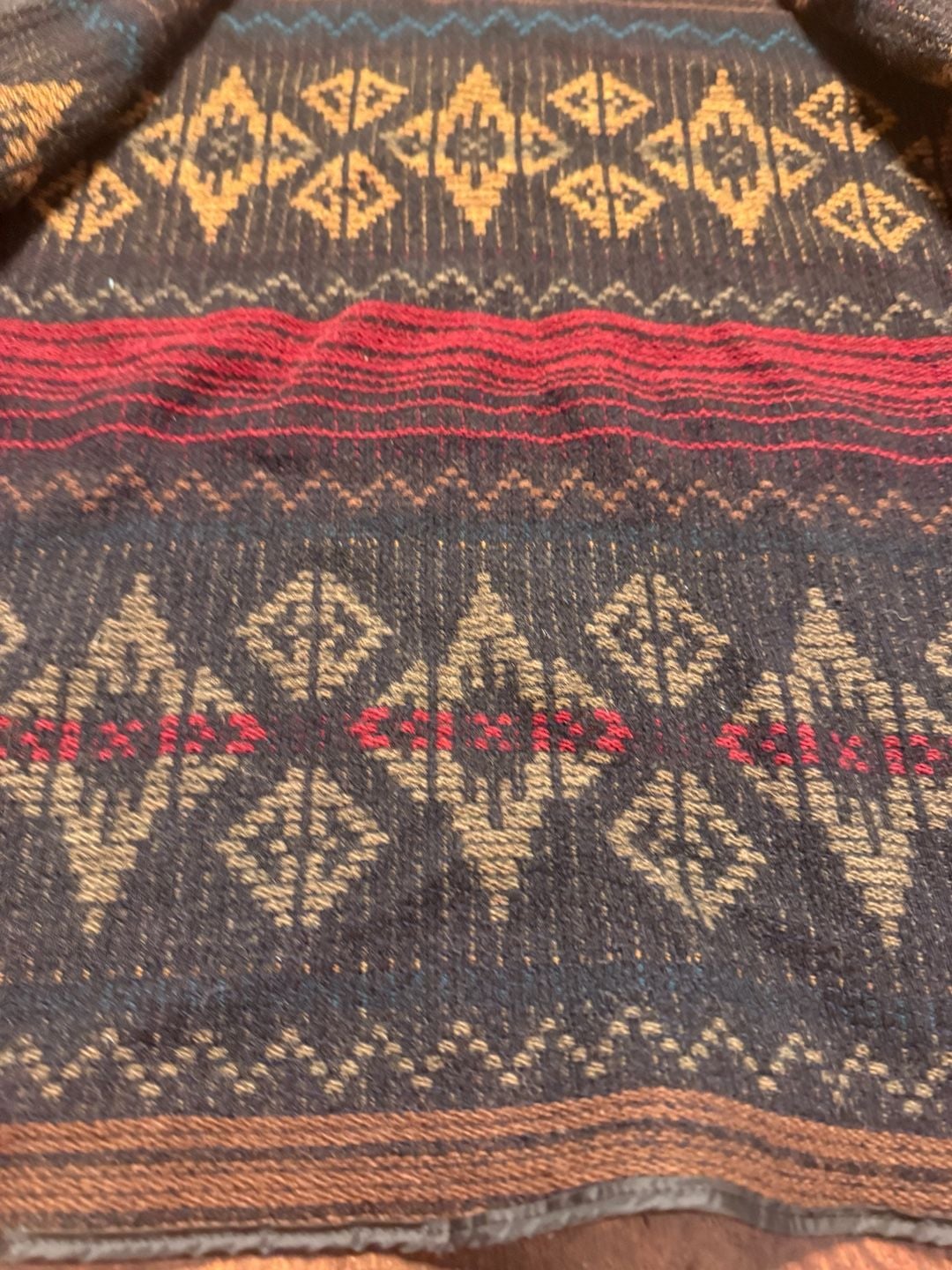 Woolrich Aztec Southwestern Blanket Jacket Size M Quilted Sleeves 5