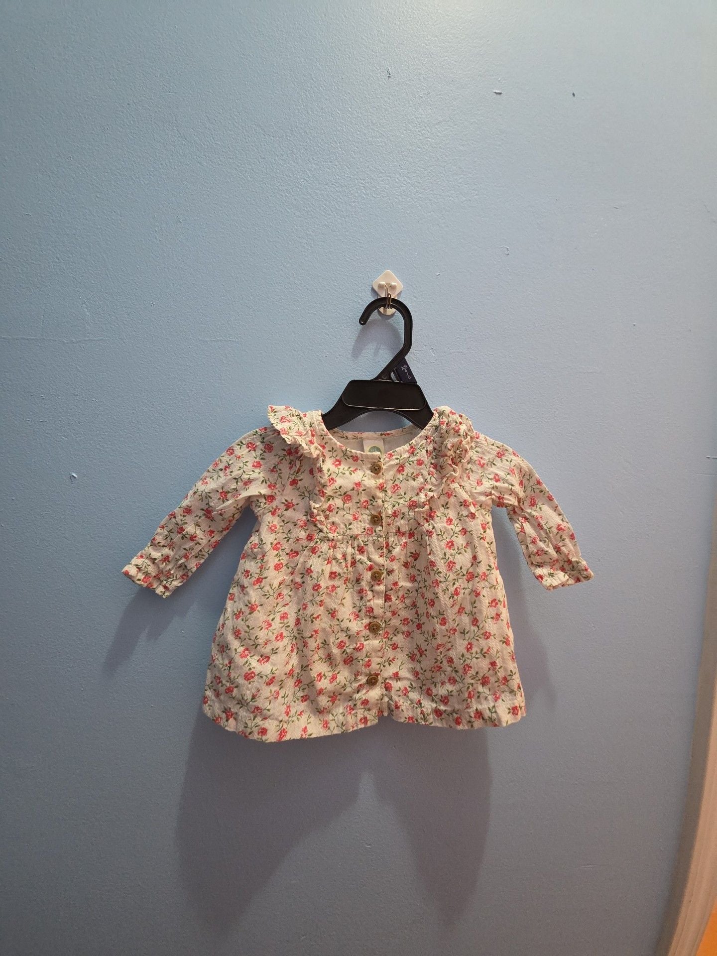 Little Me Floral Ruffle Top Size 6M 2