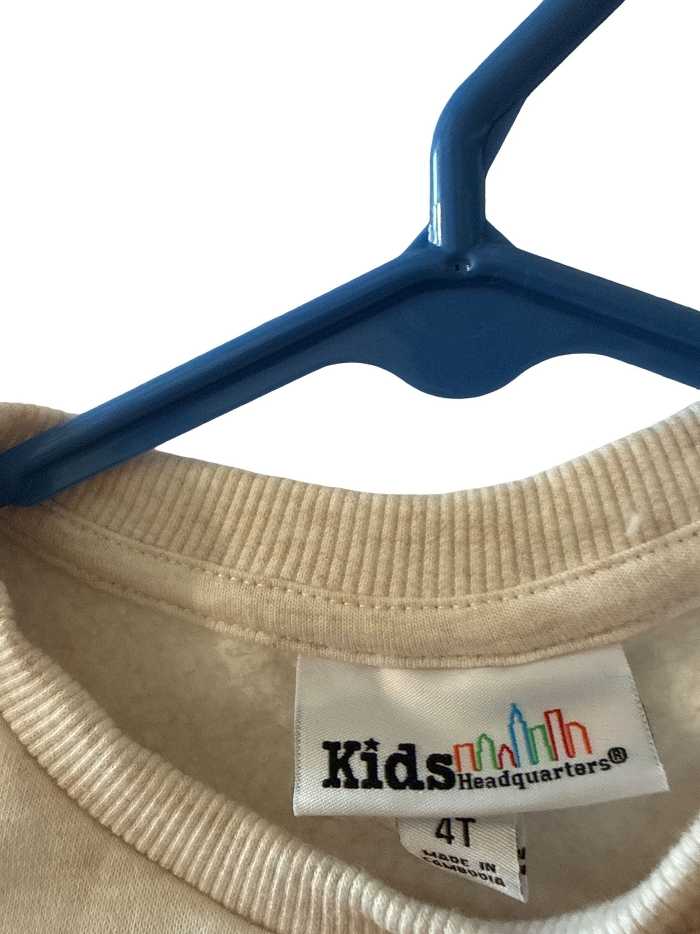 Kids Headquarters Unicorn Sweatshirt Size 4T Cream Floral Long Sleeve 2