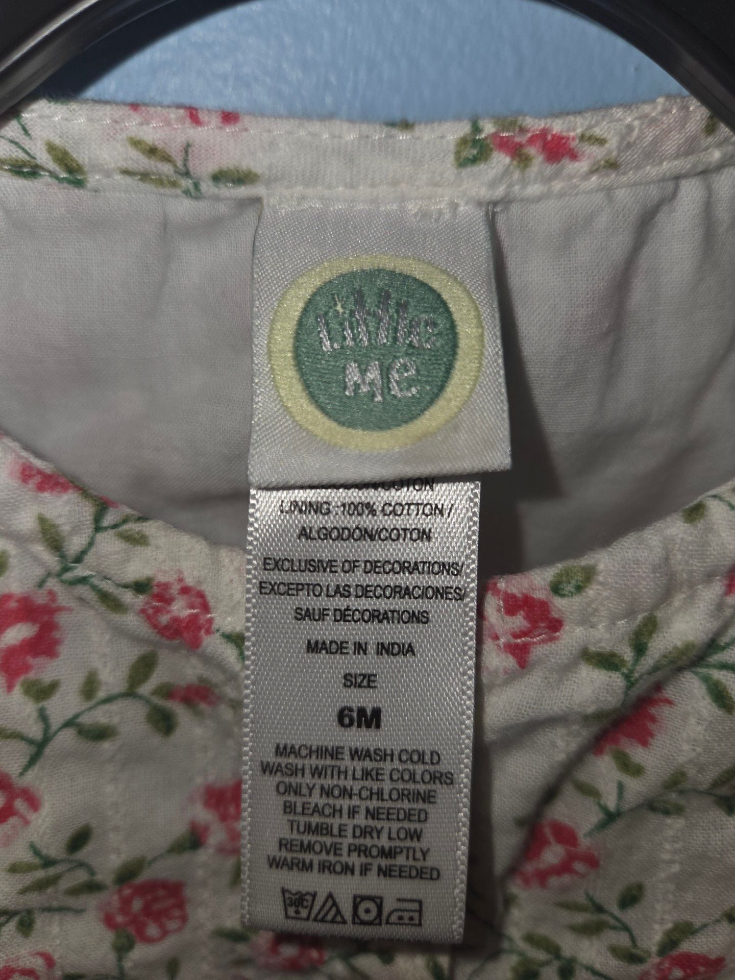 Little Me Floral Ruffle Top Size 6M 5