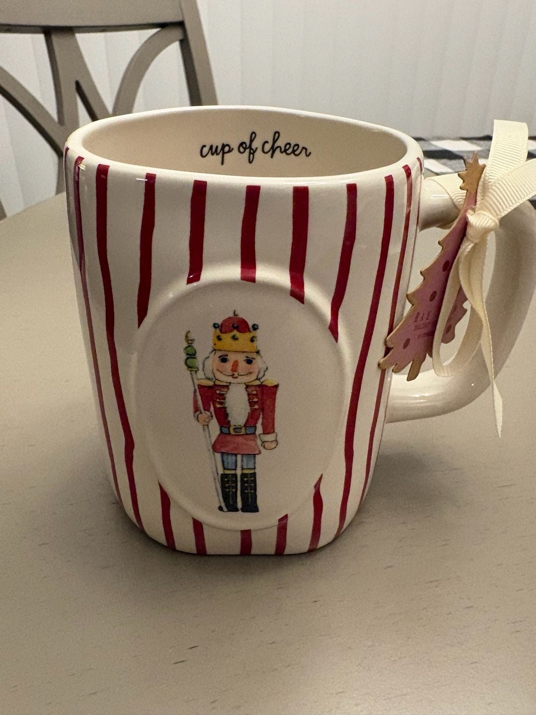 Rae Dunn Cup of Cheer Nutcracker Christmas Ceramic Mug 1