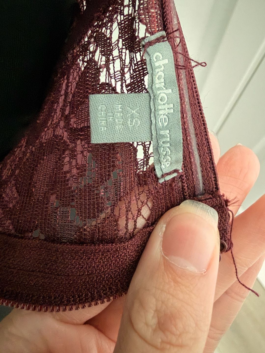 Charlotte Russe Corset Top Size XS Burgundy 5