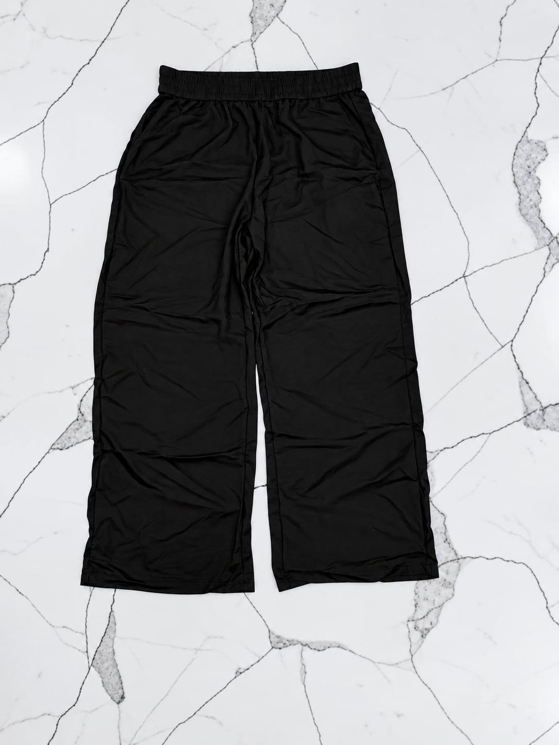 Halara High Waisted Drawstring Linen-Feel Pants 1