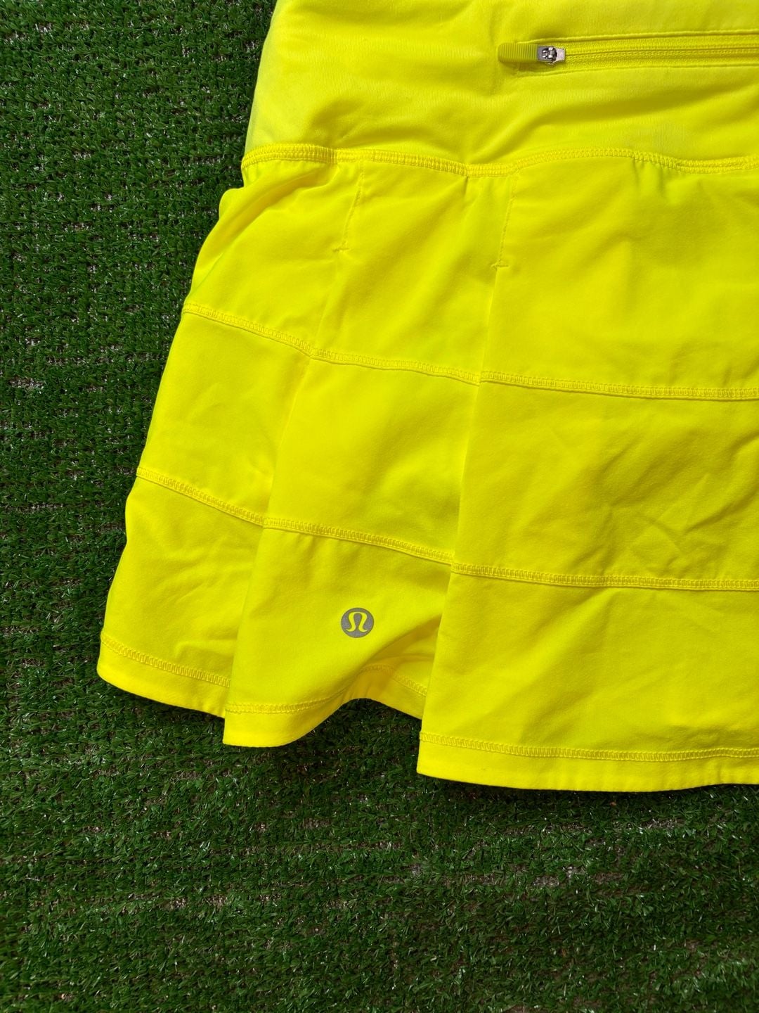 Lululemon Pace Rival Mid-Rise Skirt Electric Lemon Yellow 7