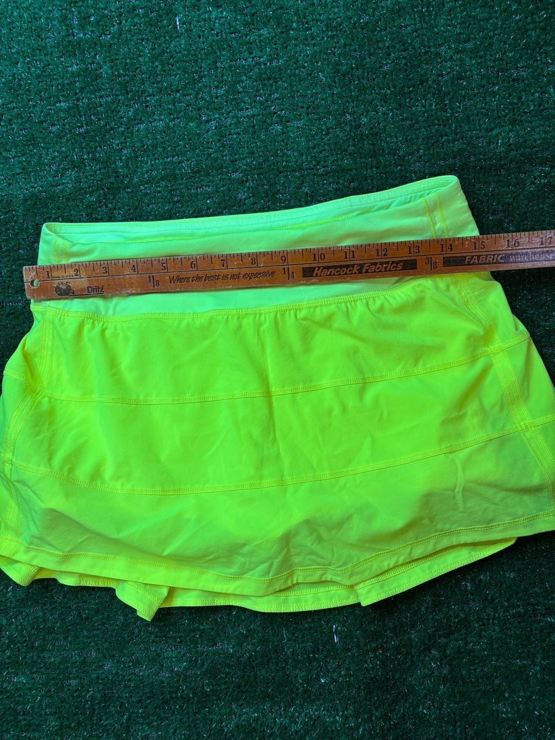 Lululemon Pace Rival Mid-Rise Skirt Electric Lemon Yellow 10