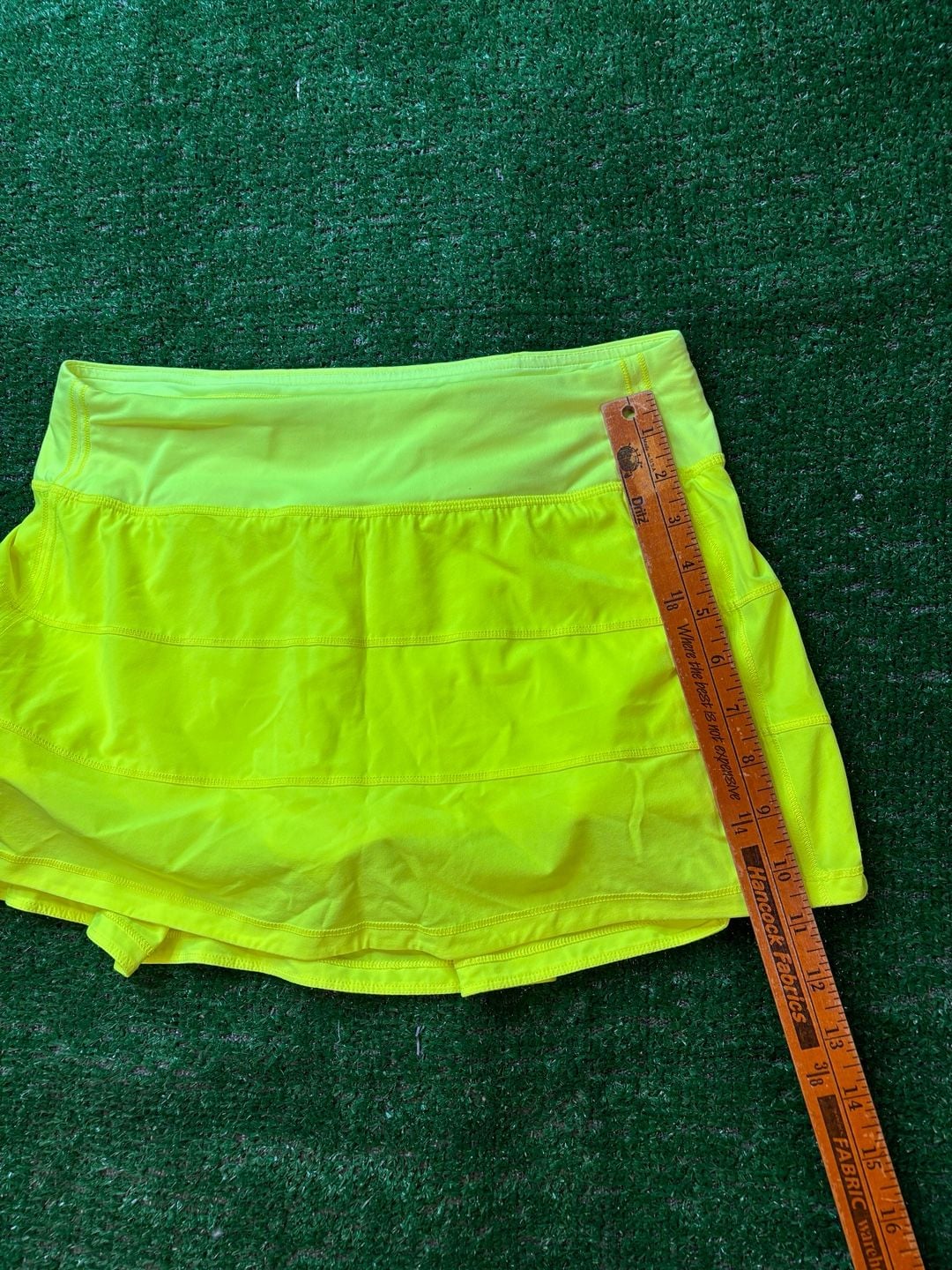 Lululemon Pace Rival Mid-Rise Skirt Electric Lemon Yellow 11