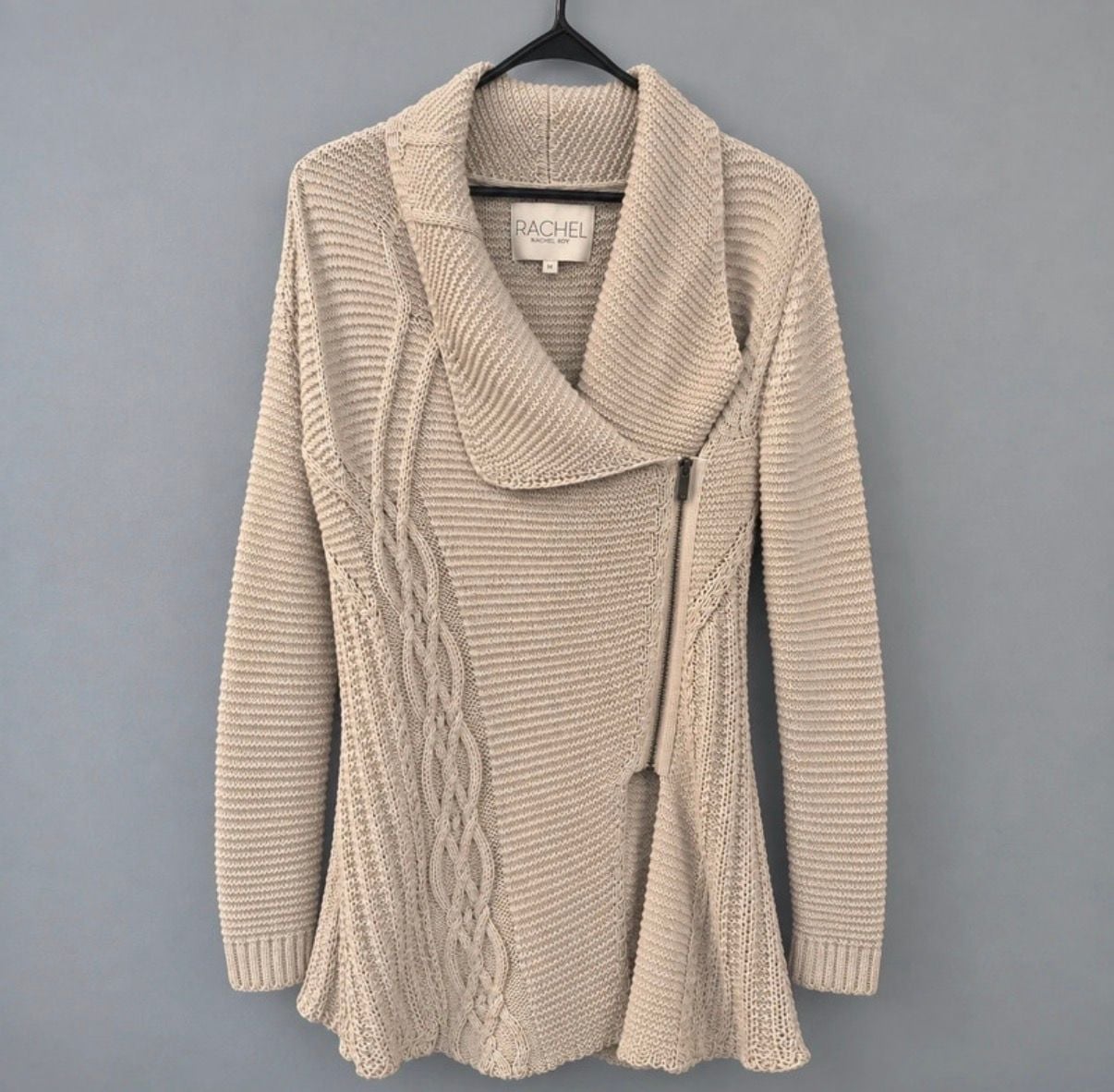 Rachel Rachel Roy Cardigan Sweater Size L Asymmetric 3