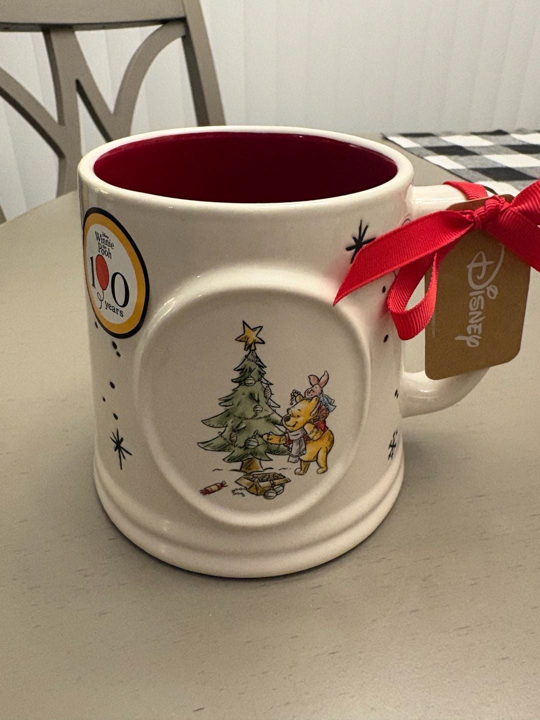 Rae Dunn Winnie The Pooh Christmas Decorations And What-Nots Mug 2