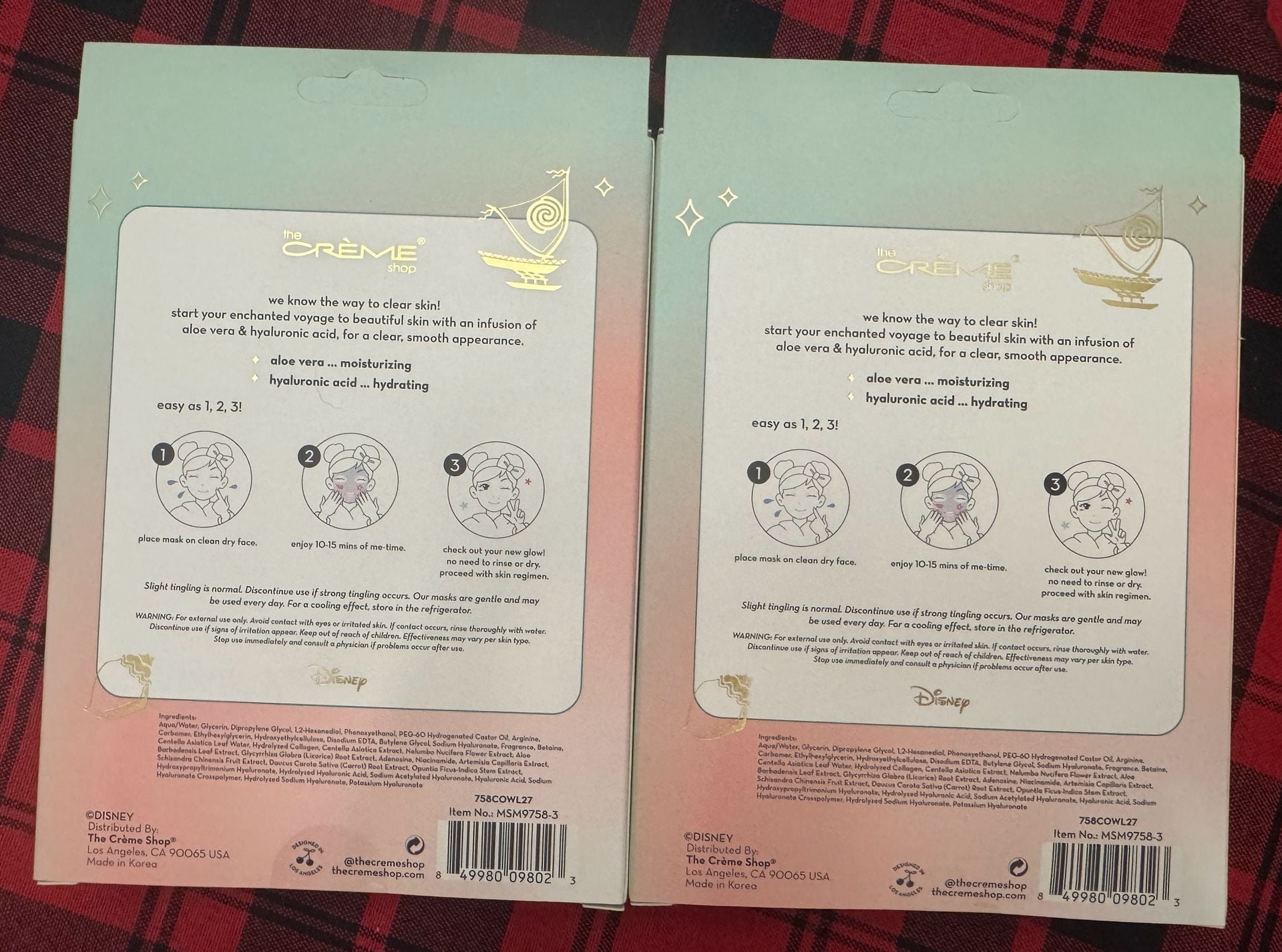 The Crème Shop Disney Moana Smooth Voyage Sheet Mask x6 2