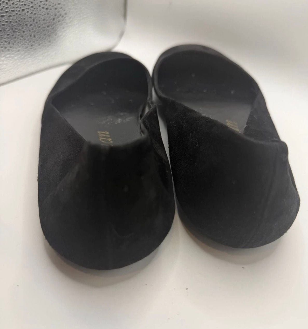 Delman Ballet Flats Size 6 M Black Suede Slip On Shoes 7