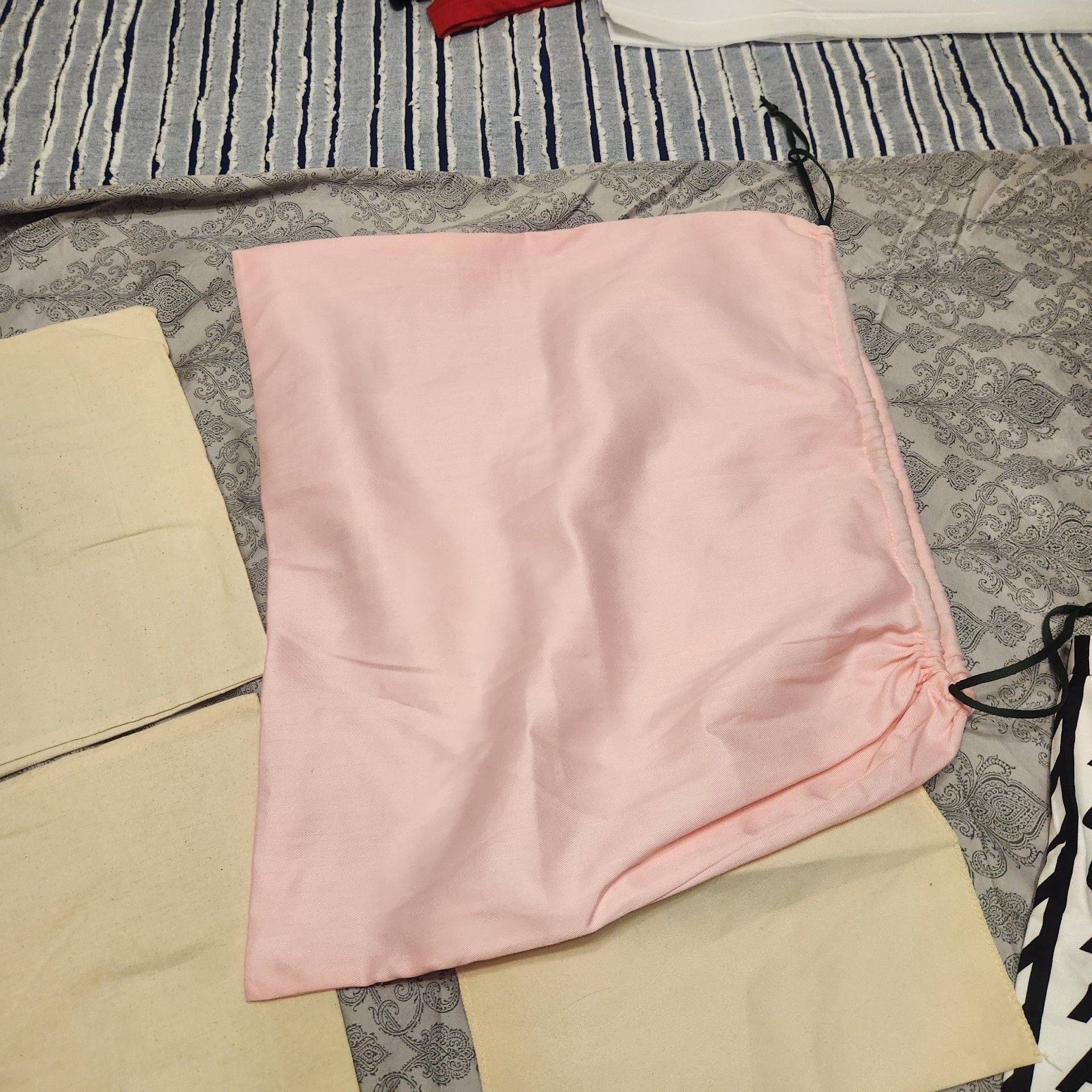 Bundle of Purse Dust Bags - Louis Vuitton, Tory Burch, Kate Spade, Marc Jacobs 7