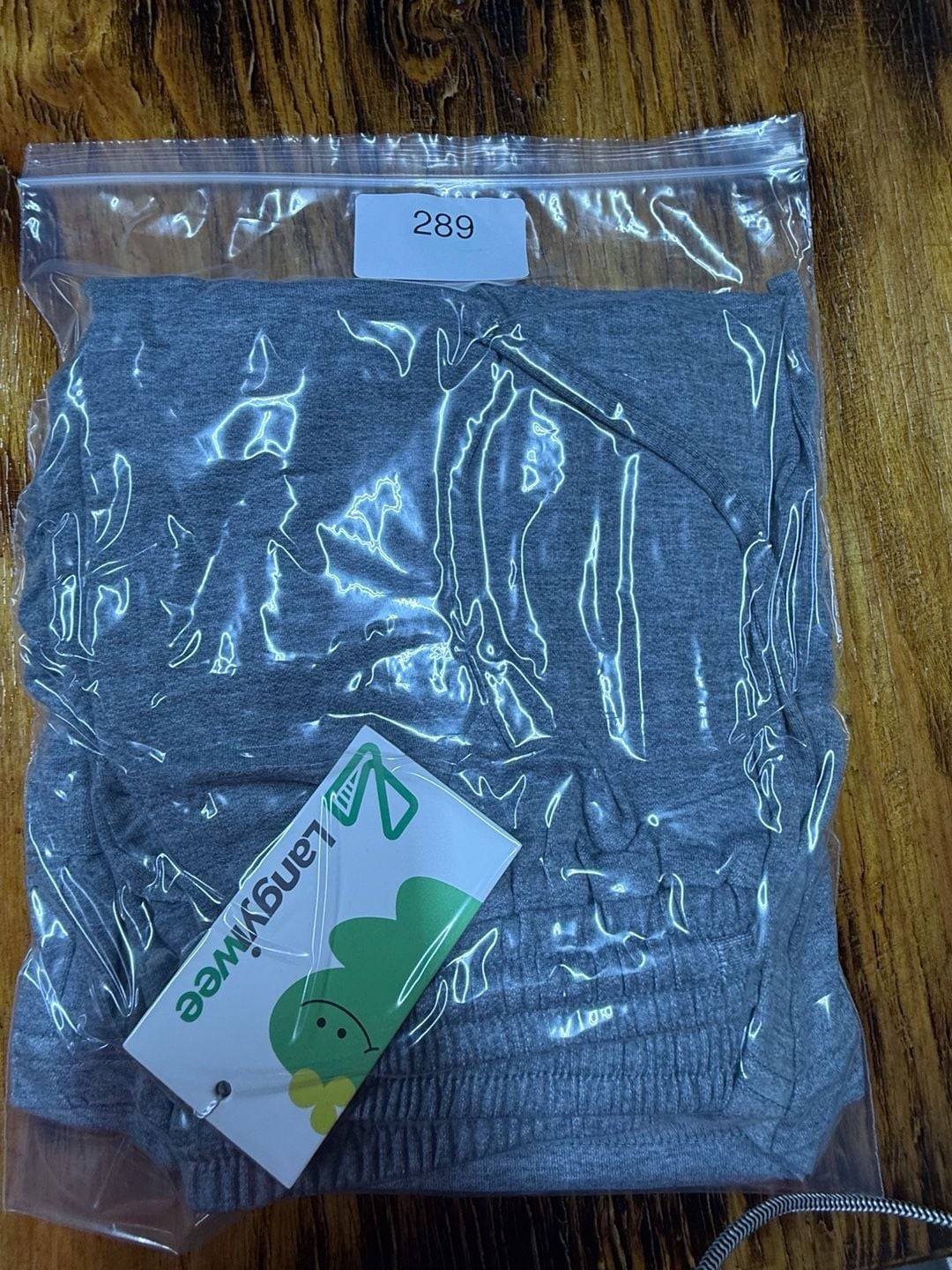 Langyiwee Cargo Sweat Shorts Grey Drawstring 4