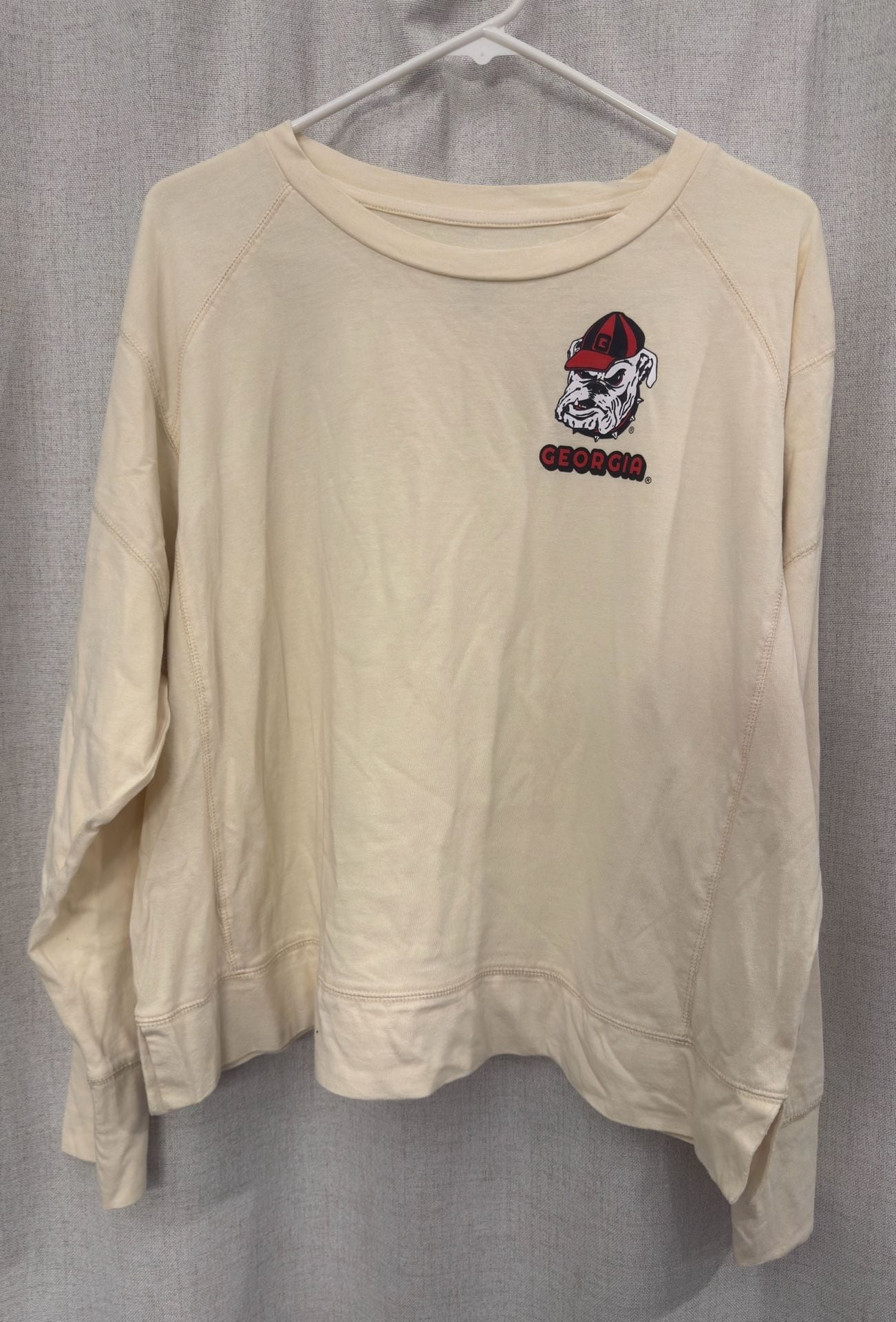 Rivalry Threads Georgia Bulldogs Sweatshirt Size XL 16/18 Cream 2