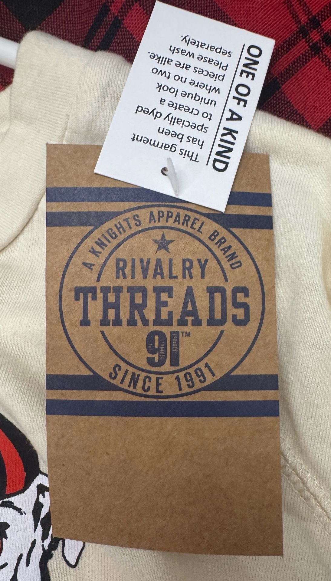 Rivalry Threads Georgia Bulldogs Sweatshirt Size XL 16/18 Cream 5