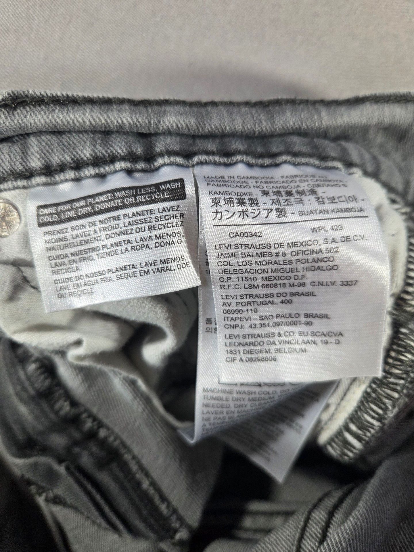 Levi's 511 Slim Jeans Gray Denim 8