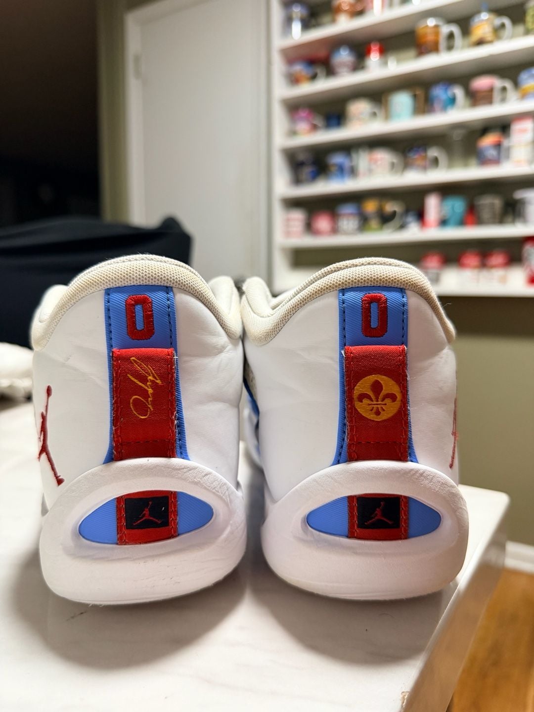 Nike Jordan Tatum 1 Sneakers White Blue Red Custom Archer AV 4