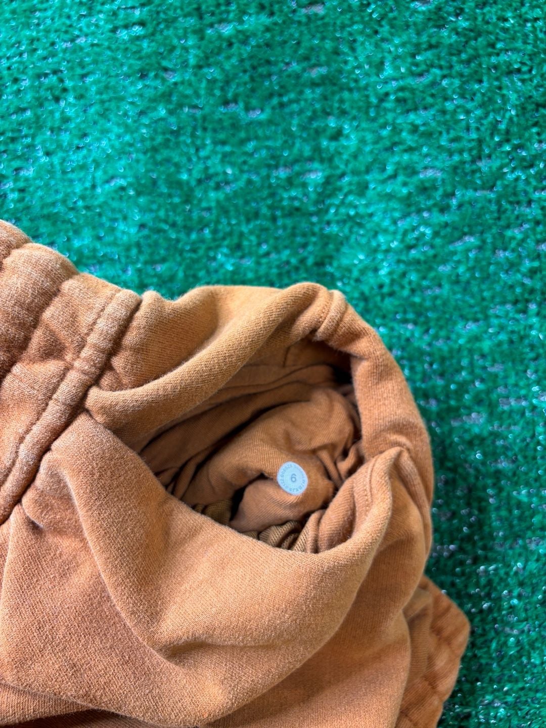 Lululemon Loungeful Short Size 6 Brown Fleece Cotton Drawstring 3