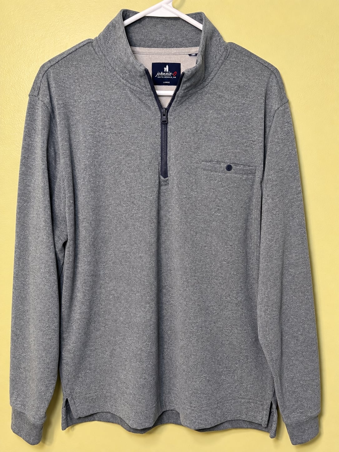 Johnnie-O Castro 1/4 Zip Pullover Size Large Sport Navy 3