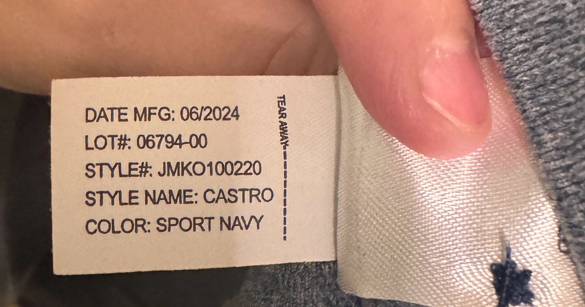 Johnnie-O Castro 1/4 Zip Pullover Size Large Sport Navy 6