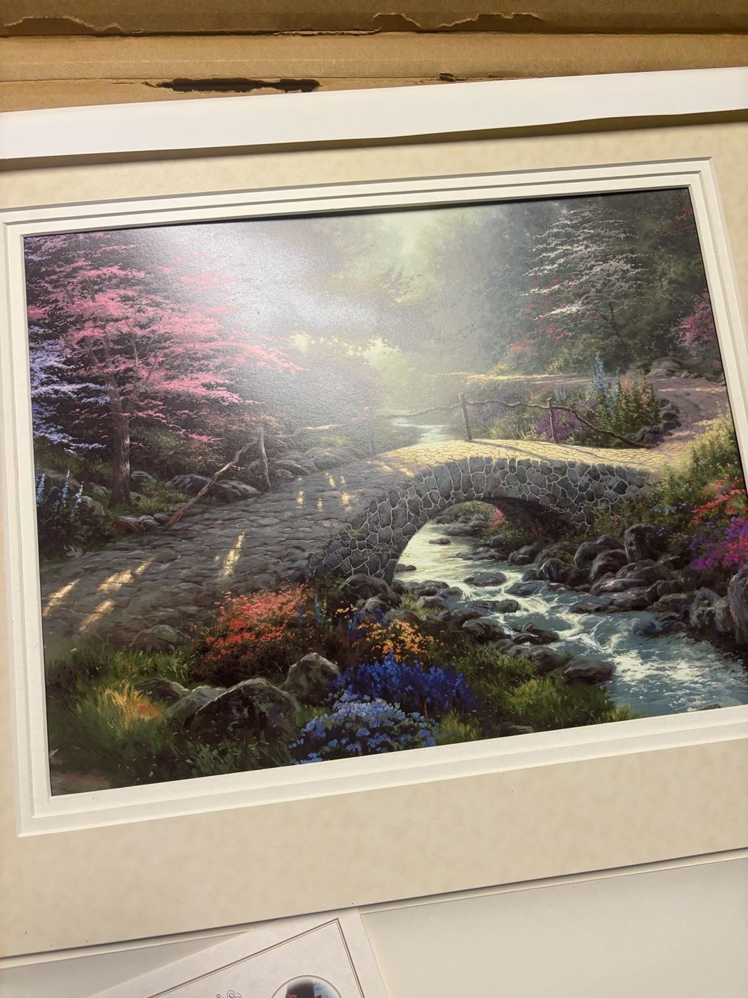 Thomas Kinkade Bridge Of Faith Framed Art Print 1