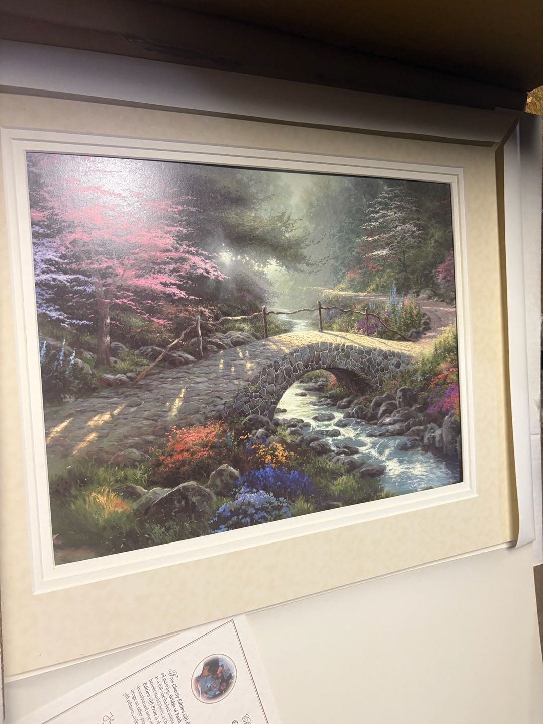 Thomas Kinkade Bridge Of Faith Framed Art Print 2