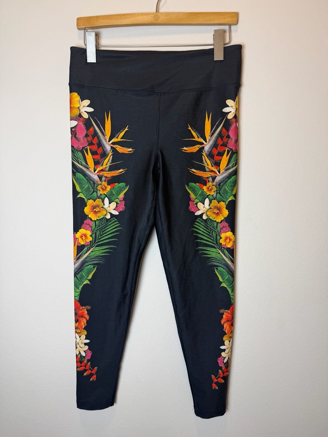 Hurley Floreal Surf Swim Leggings Size L UPF 50+ 2