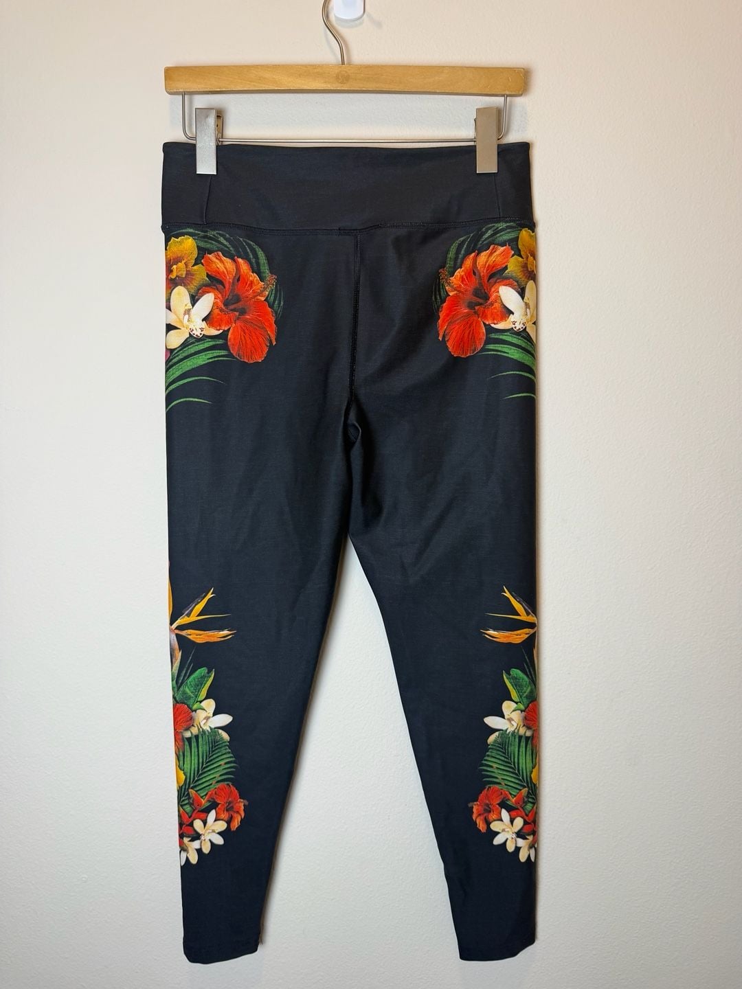 Hurley Floreal Surf Swim Leggings Size L UPF 50+ 4