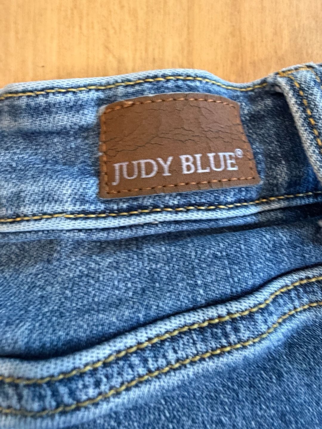 Judy Blue Denim Shorts Size 2XL Distressed Raw Hem 7