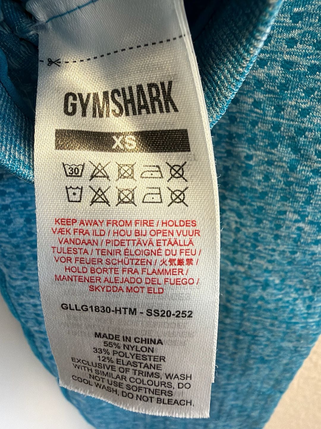 Gymshark Vital Seamless Leggings Size XS Blue 4