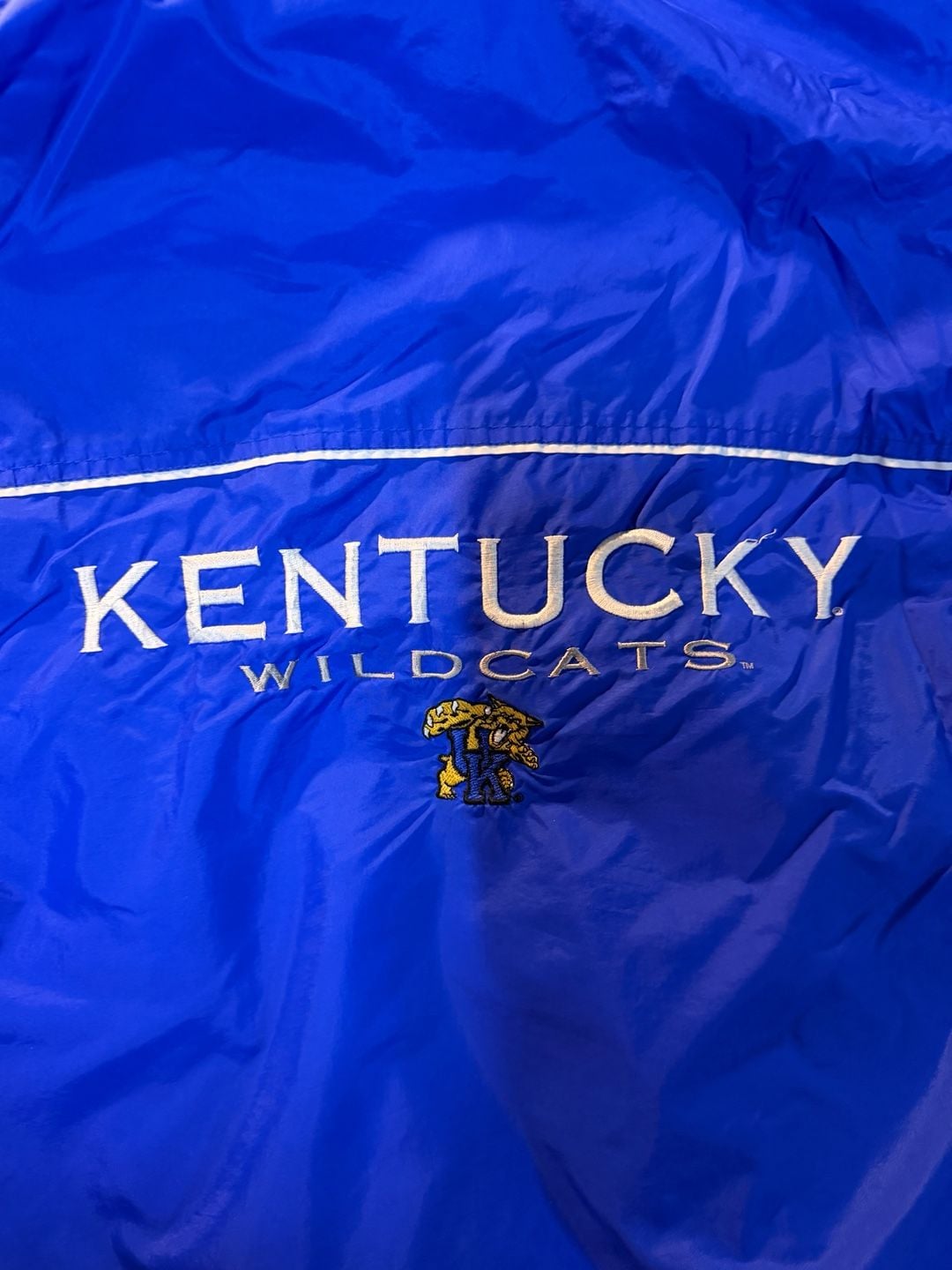 Reebok Kentucky Wildcats Windbreaker Jacket Blue 7
