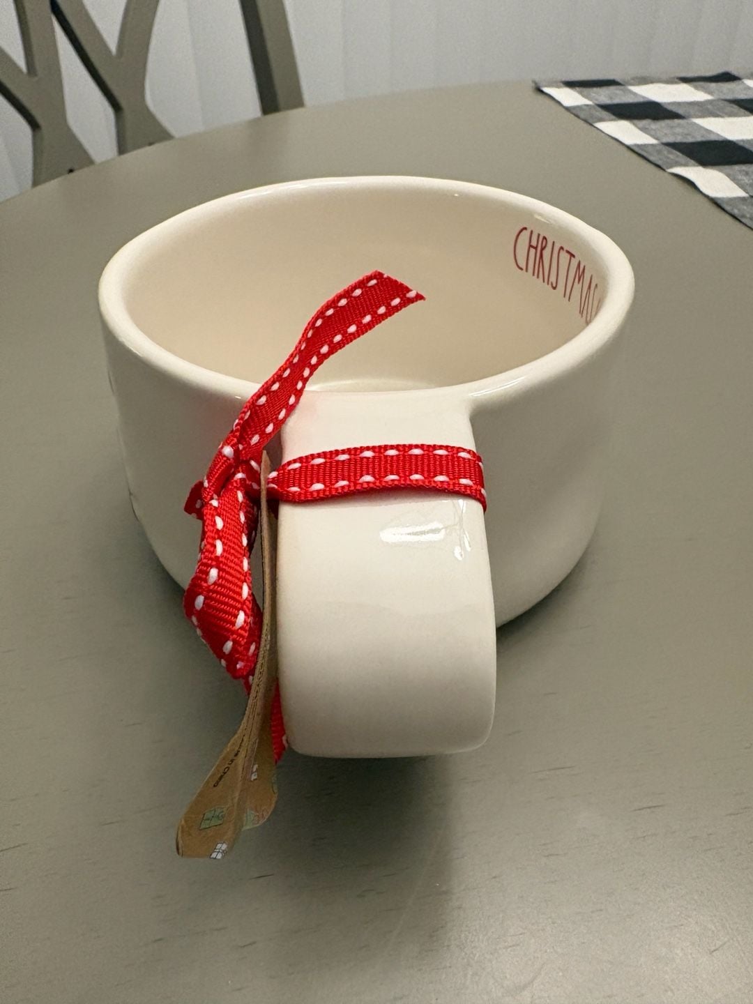 Rae Dunn Peanuts Christmas Cheer Snoopy Woodstock Bowl Mug 3