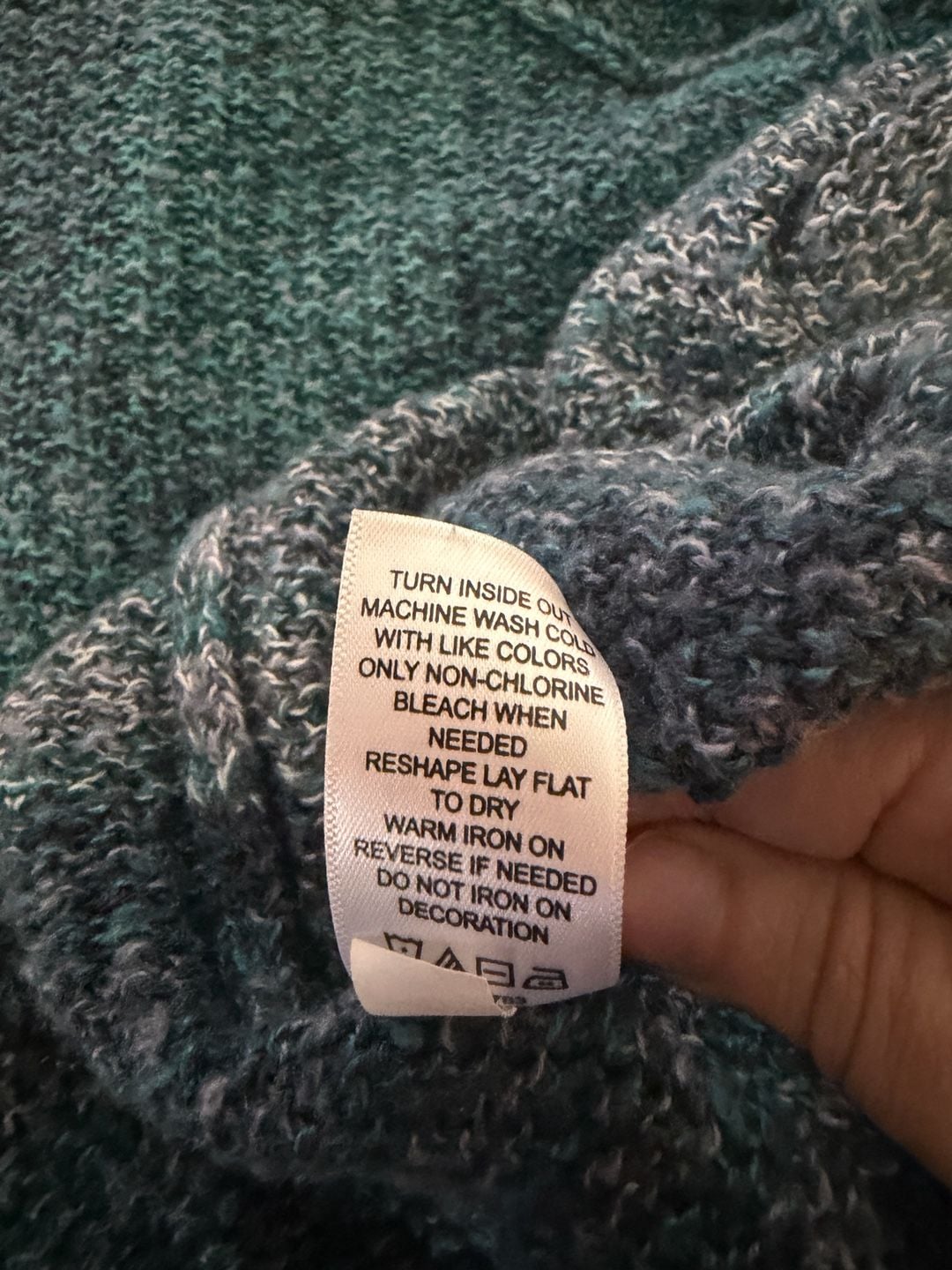 Maurices Open Front Cardigan Size XL Green Multicolored Knit Sweater 8