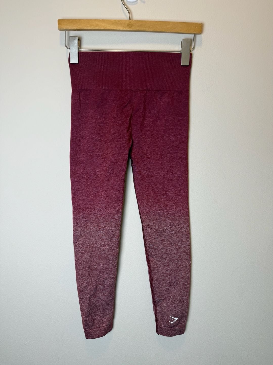 Gymshark Adapt Ombre Seamless Leggings Size S Burgundy 5