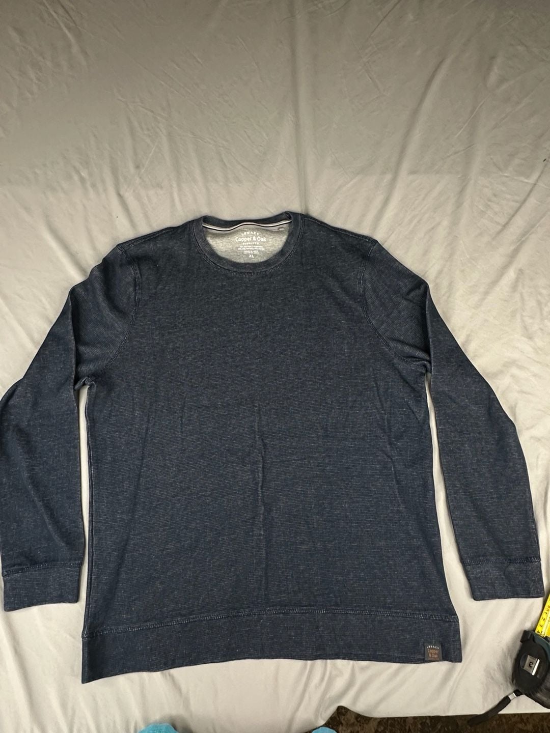 Legacy Copper & Oak Supply Co Thermal Shirt Size XL Blue Crewneck 2