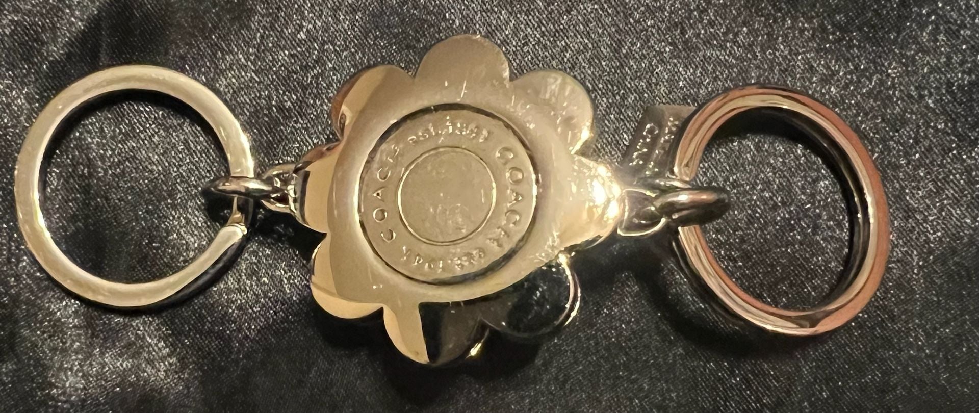 Coach Daisy Flower Keychain Luxury Bag Charm Multi-Color Flowers Used 3