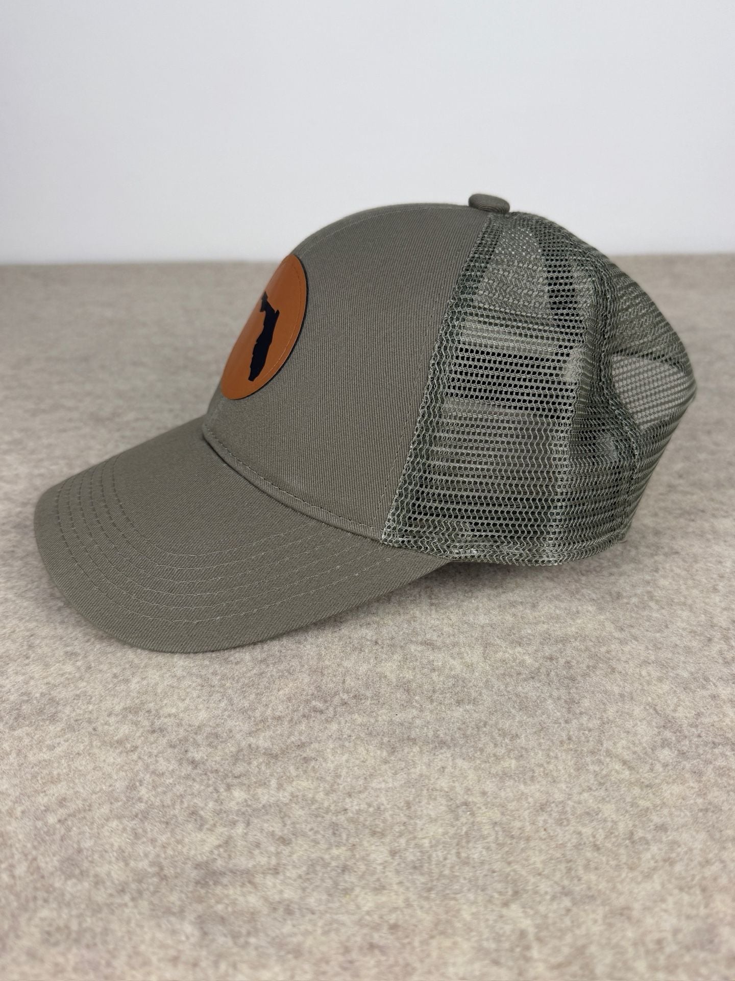 Port Authority Florida Map Trucker Hat Green Mesh Patch 3