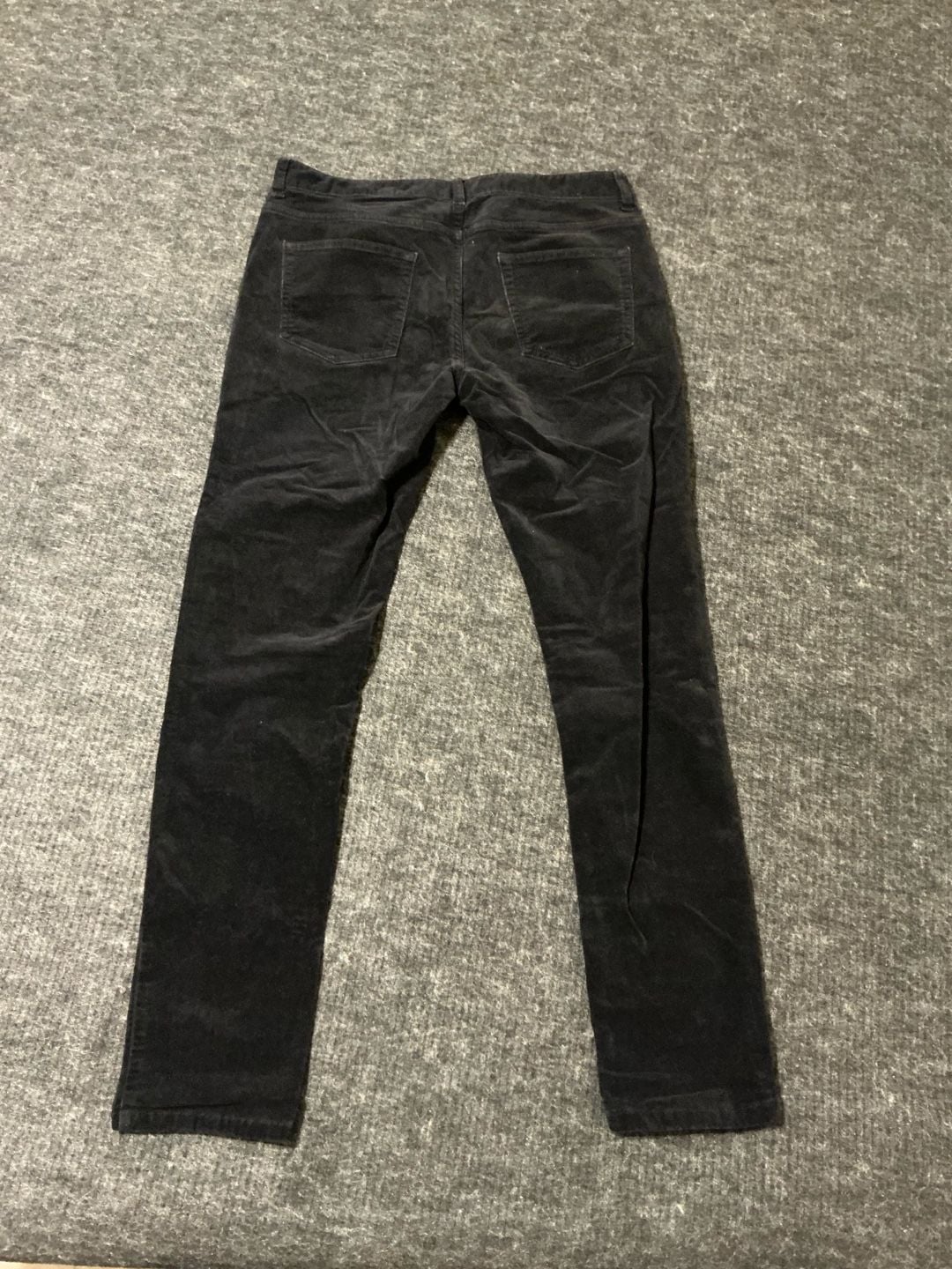 Forever 21 Corduroy Pants Mens Size 32 Black Cotton 5 Pockets Design  8