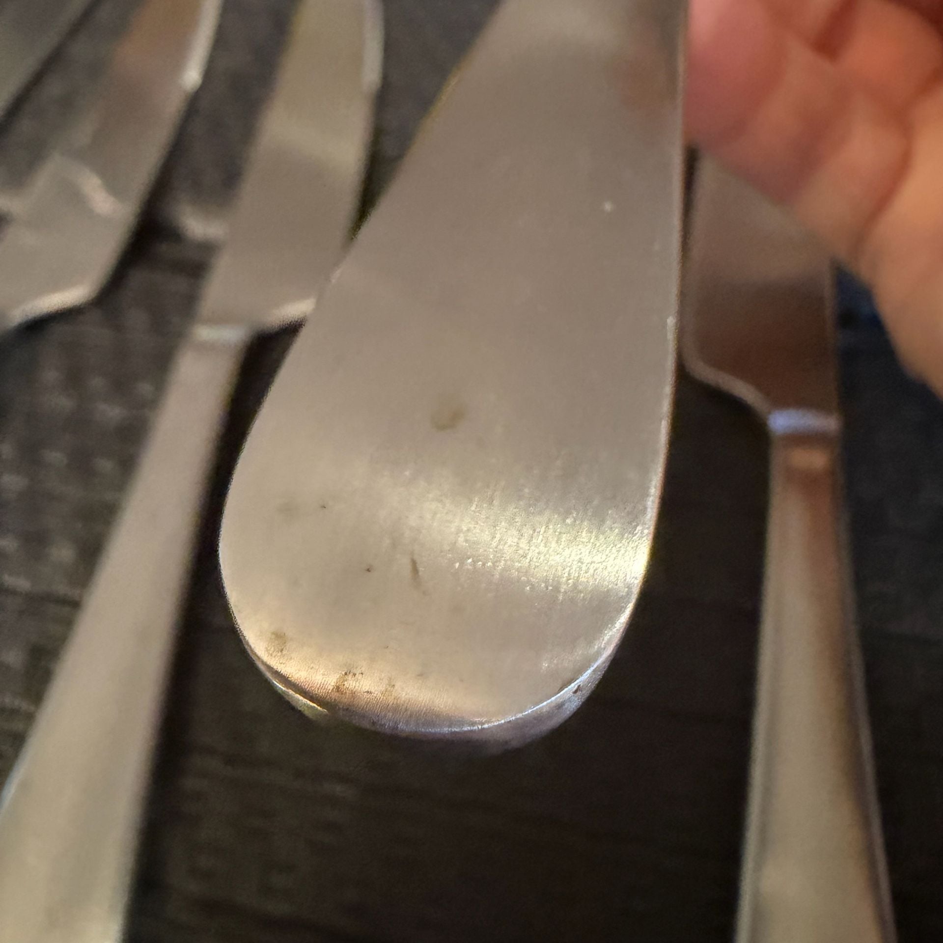 Matte Stainless Steel Dinner Knives Set of 7 Flatware Like Oneida Icarus  11