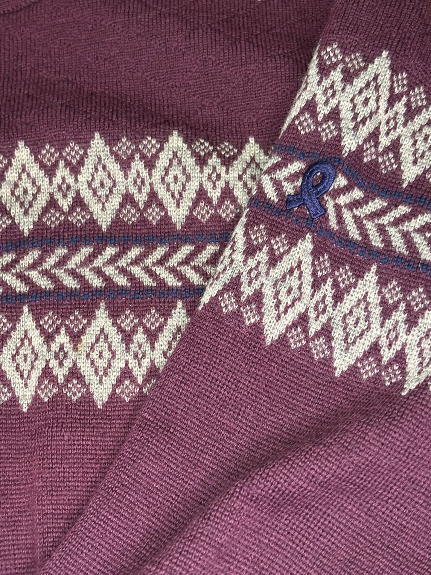 Demetre Wool Fair Isle Sweater Size Small 7