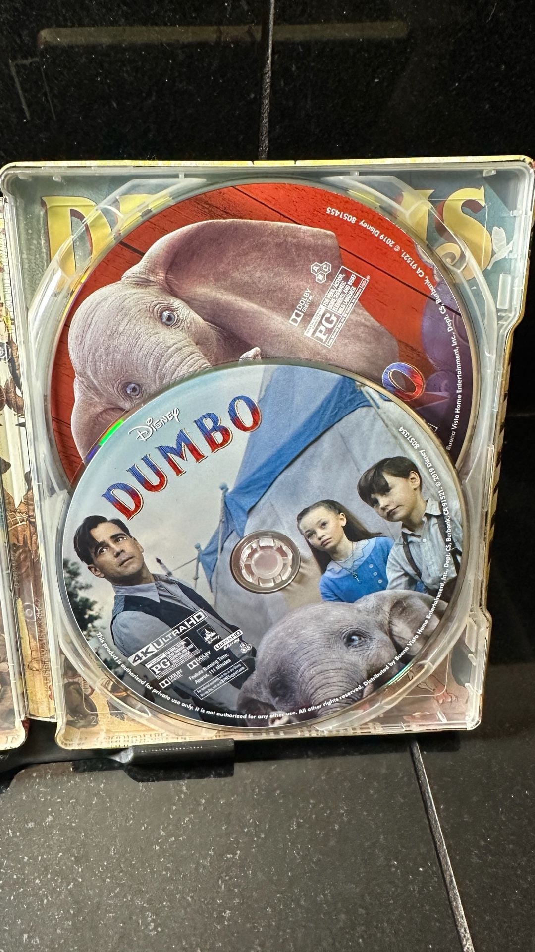 Disney Dumbo 2019 Steelbook 4K Ultra HD Blu-ray Movie 4