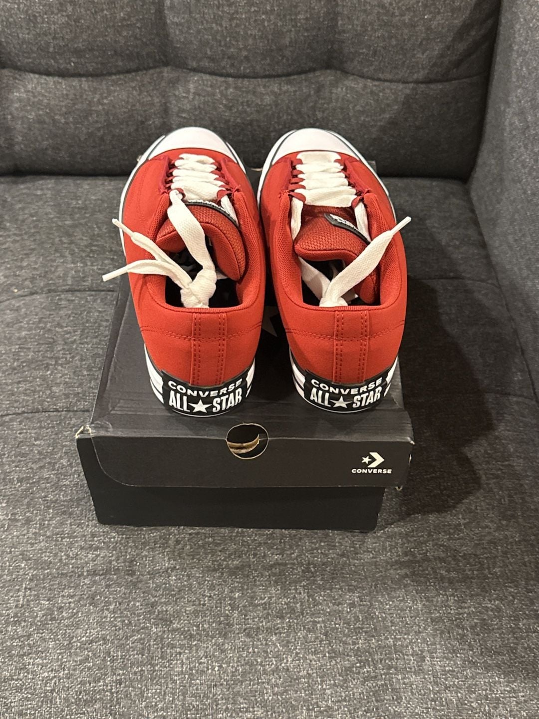 10.5M / 12W - Converse Chuck Taylor Puff Park Red Low Top Sneakers 4