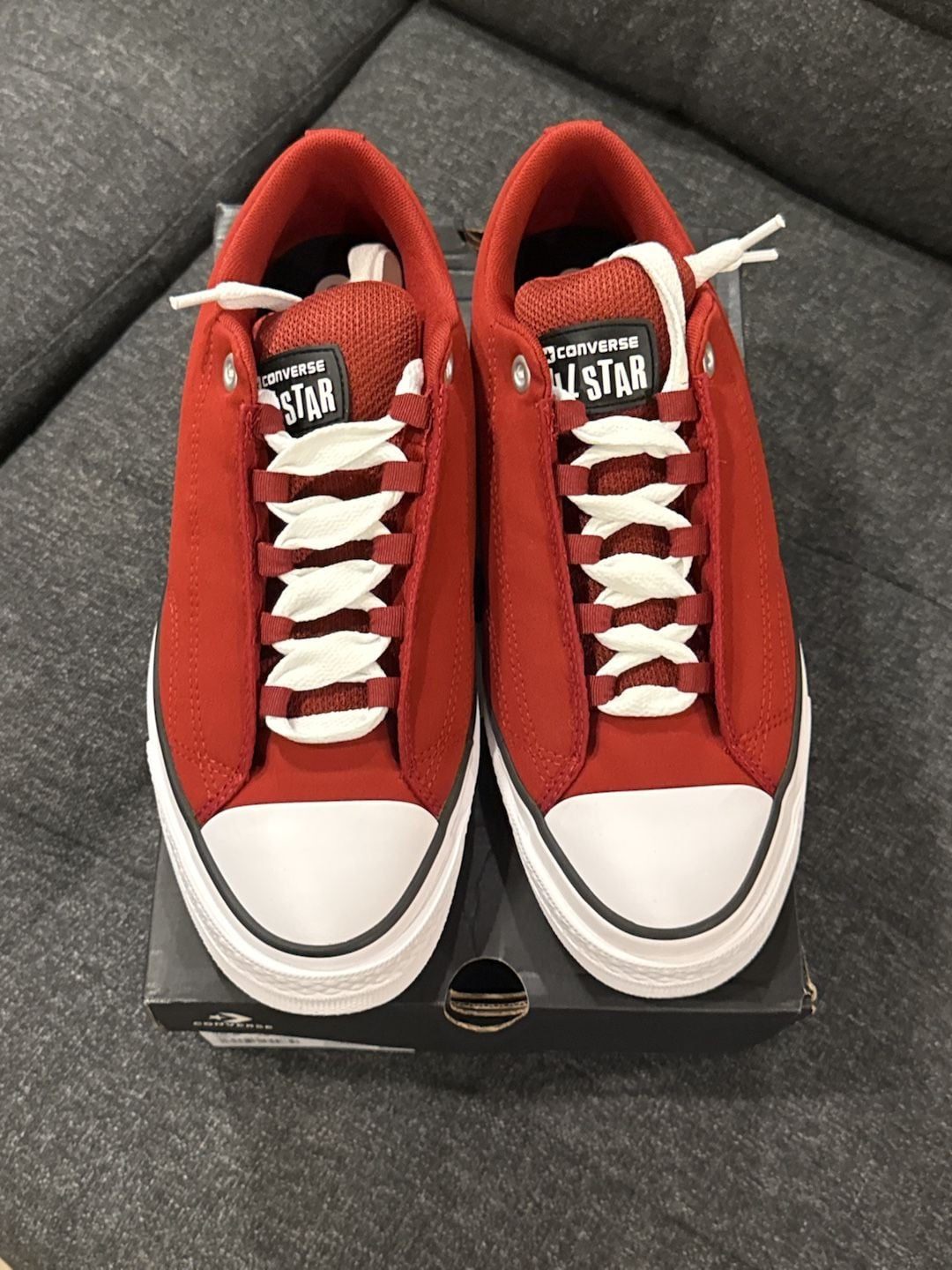 10.5M / 12W - Converse Chuck Taylor Puff Park Red Low Top Sneakers 6