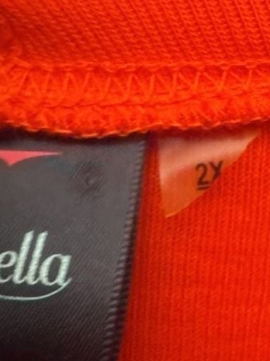 Rafaella Open Front Cardigan Size 2X Red 4