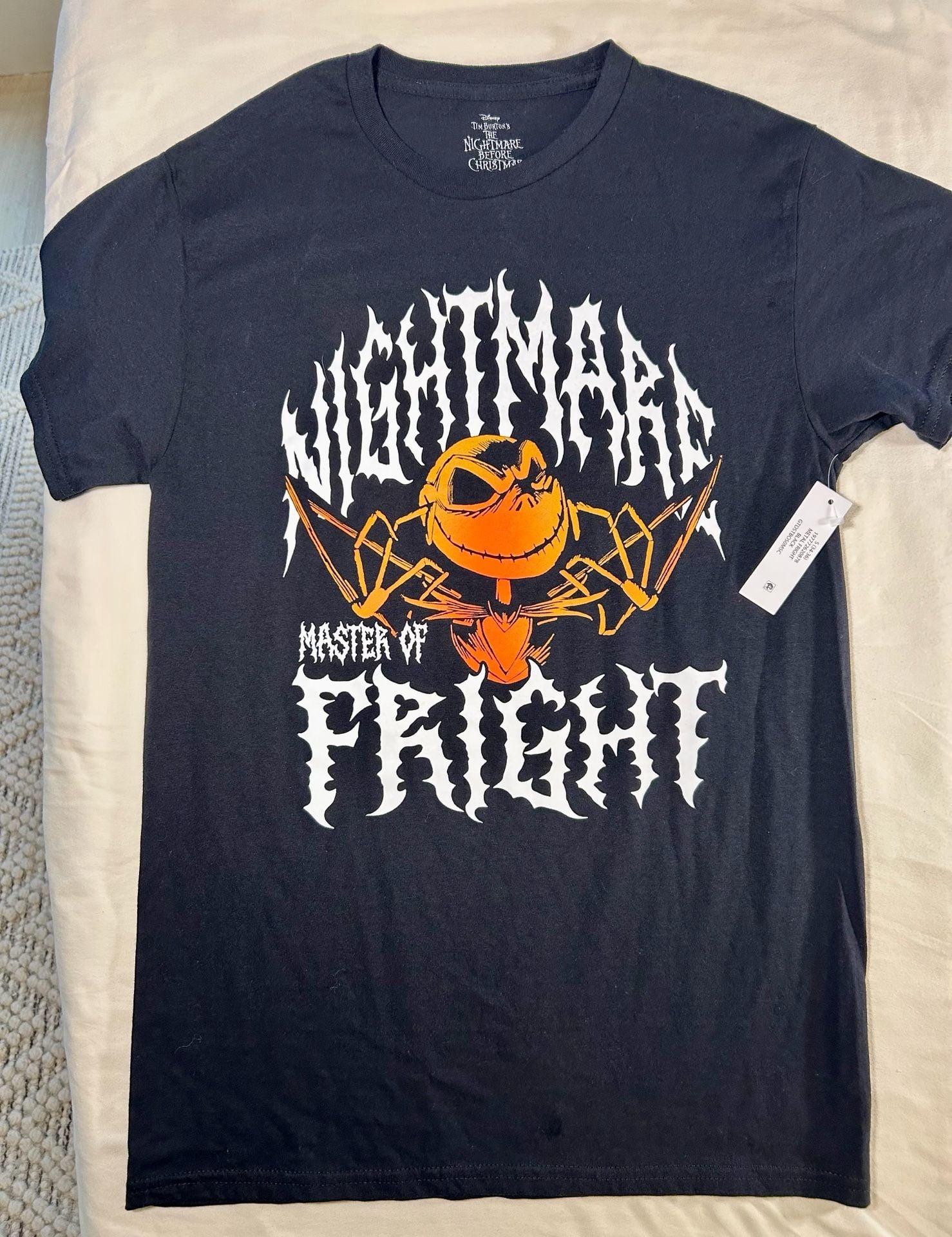Disney The Nightmare Before Christmas Metal Fright T-Shirt Size S Black 7